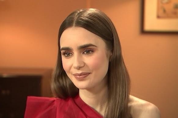 Lily Collins jako Emily Cooper w scenie z serialu 